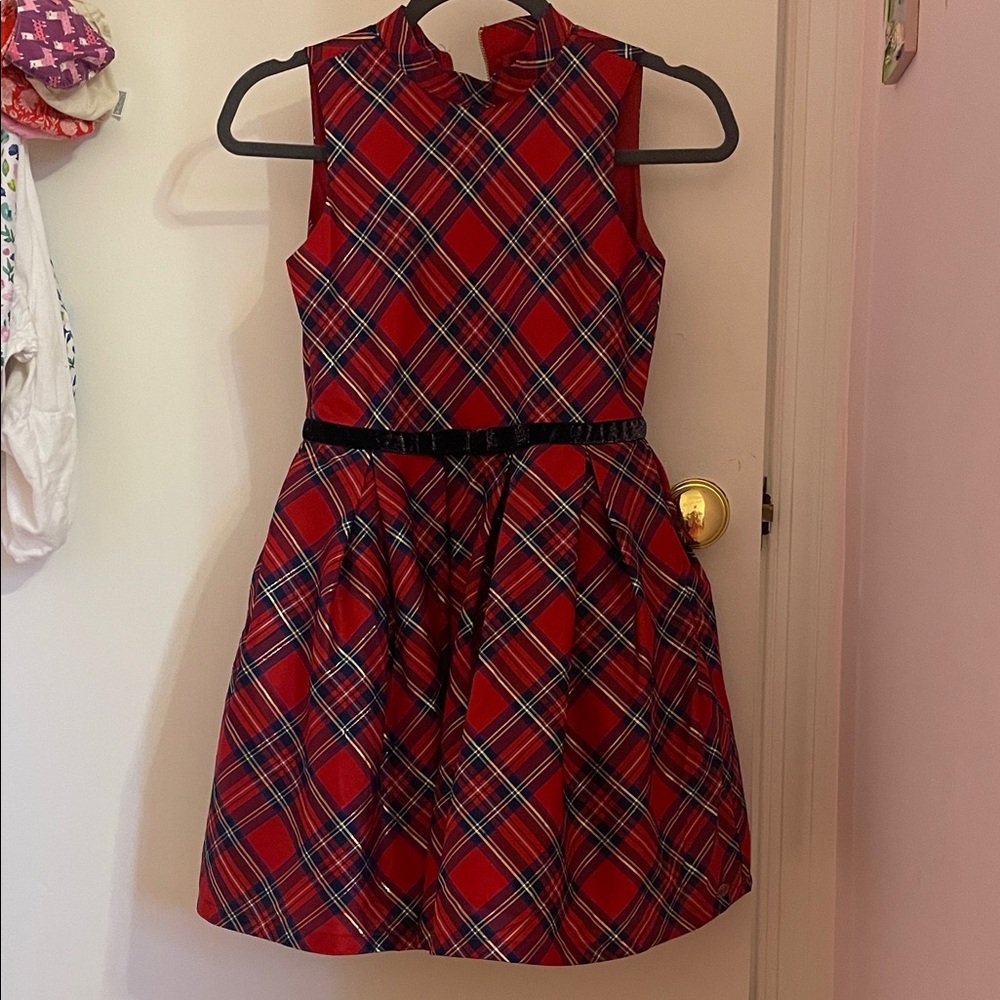 American Girl Red Plaid Formal Dress in Like New Condition ( Never Worn)